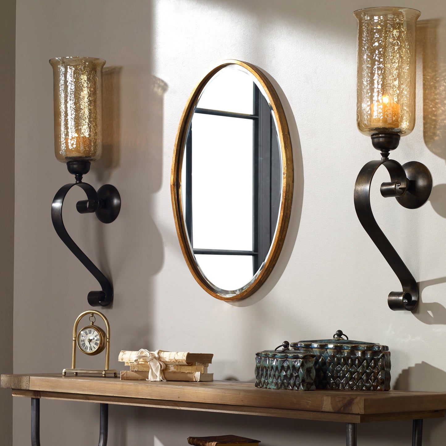 Uttermost 12894 Herleva Gold Oval Mirror