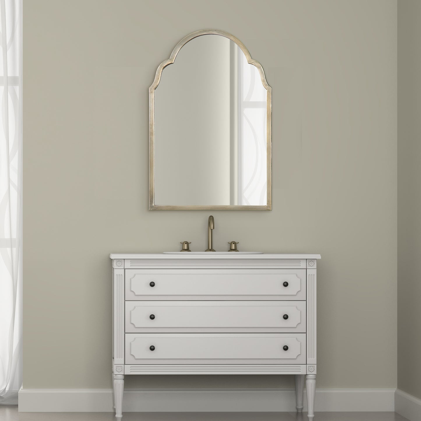Uttermost 12906 Brayden Petite Silver Arch Mirror