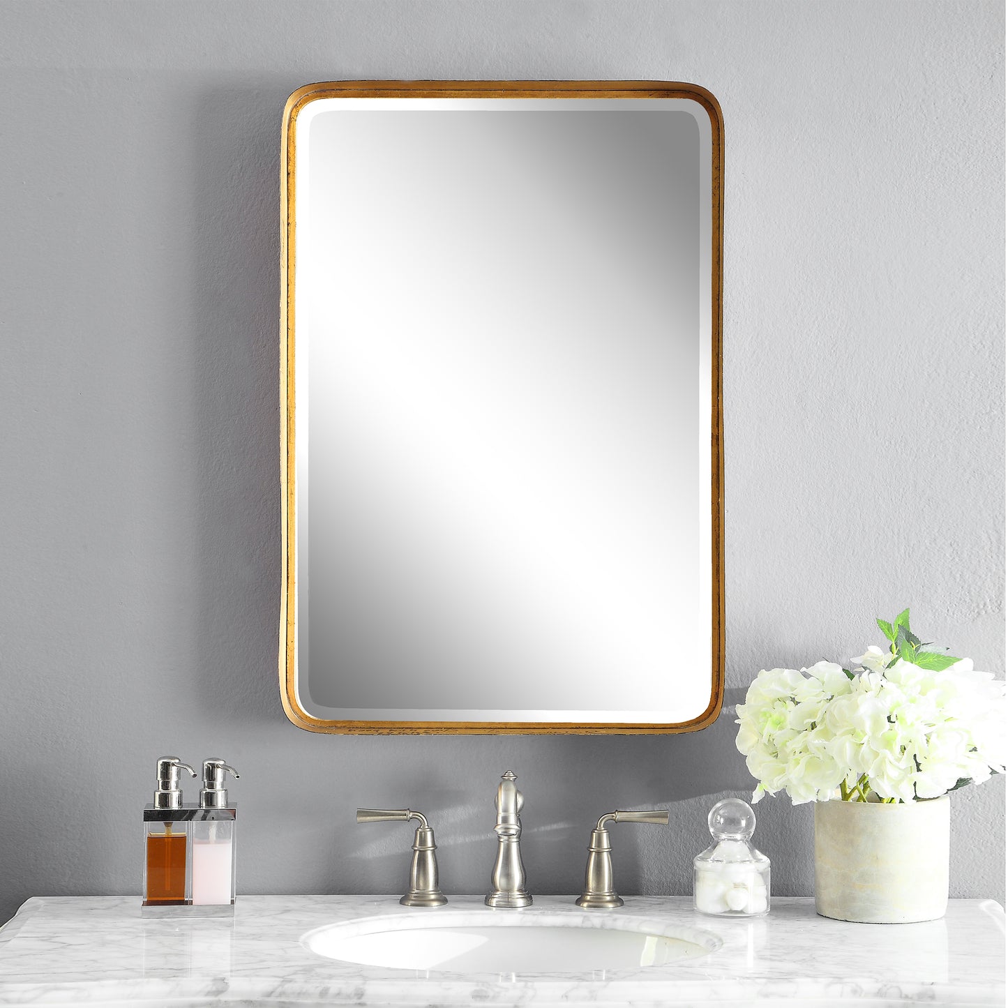 Uttermost 13936 Crofton Antique Gold Mirror