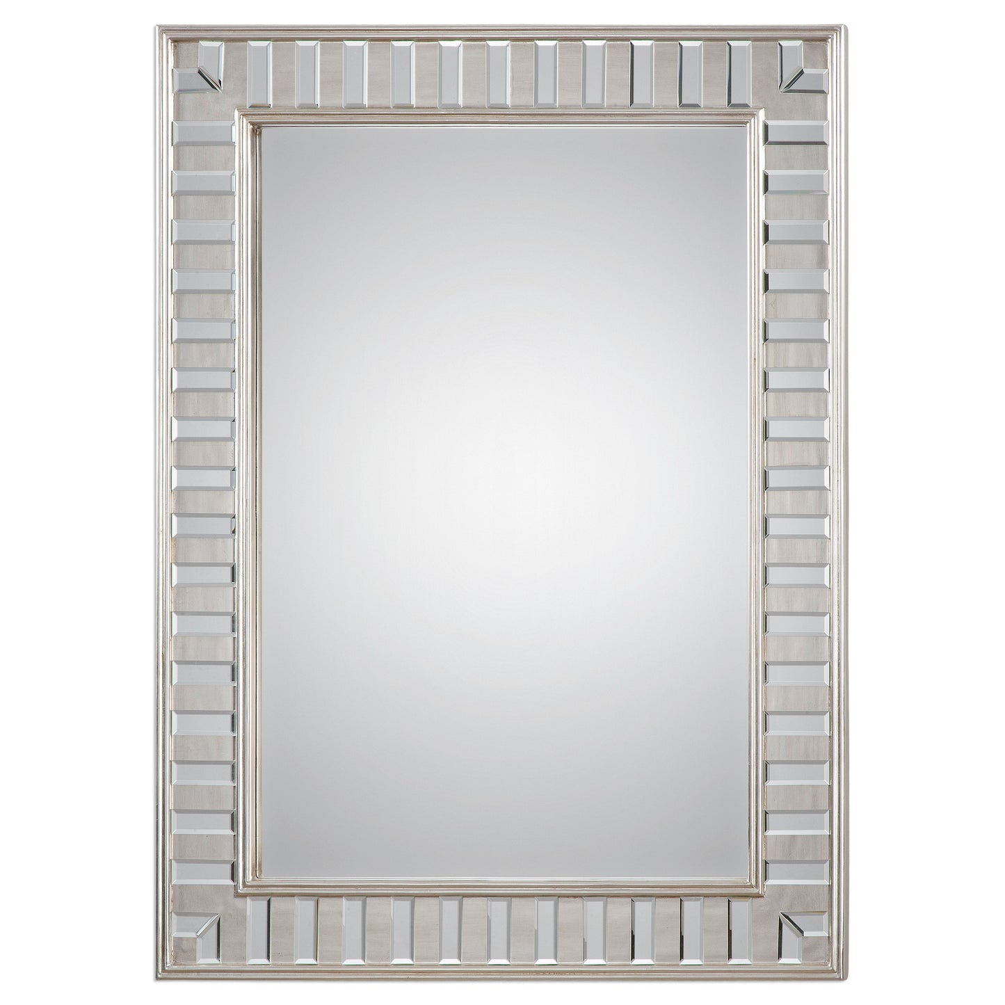 Uttermost 09046 Lanester Silver Leaf Mirror