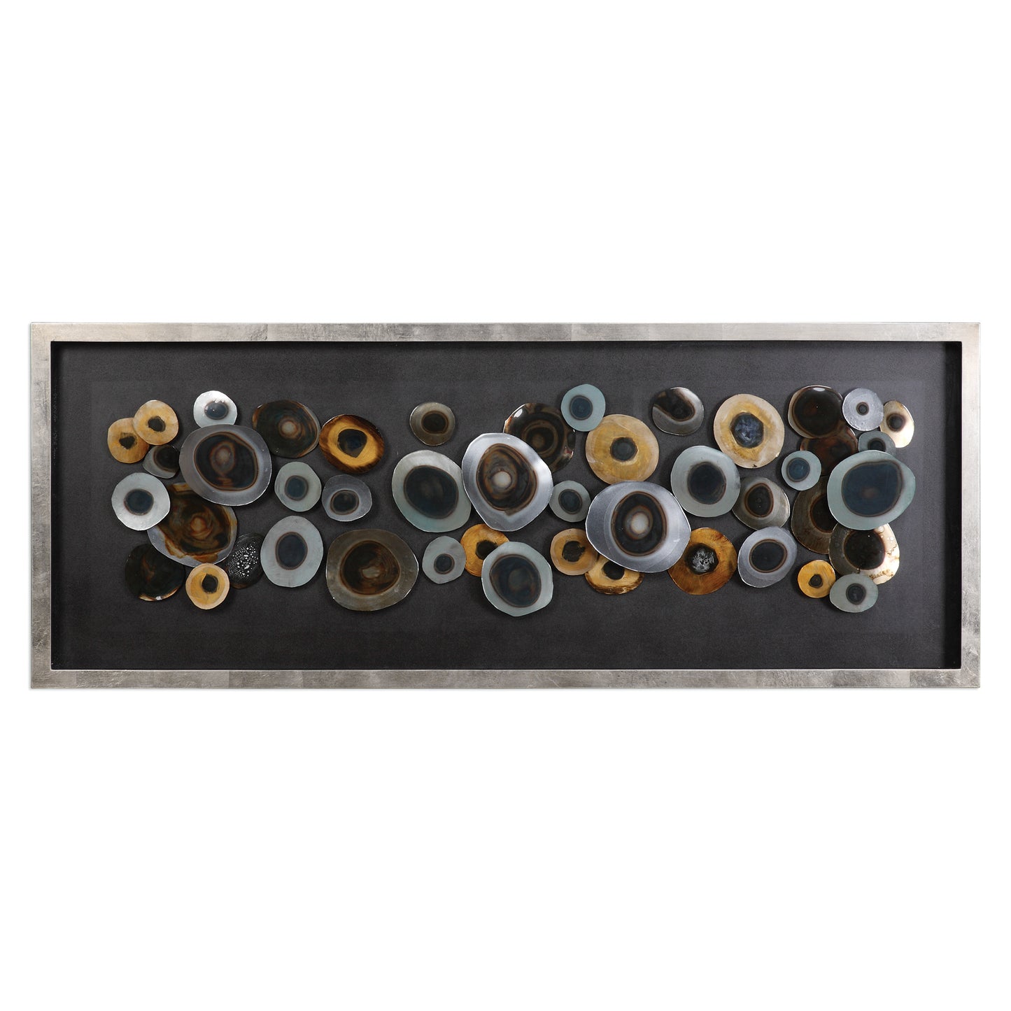 Uttermost 04058 Discs Silver Shadow Box