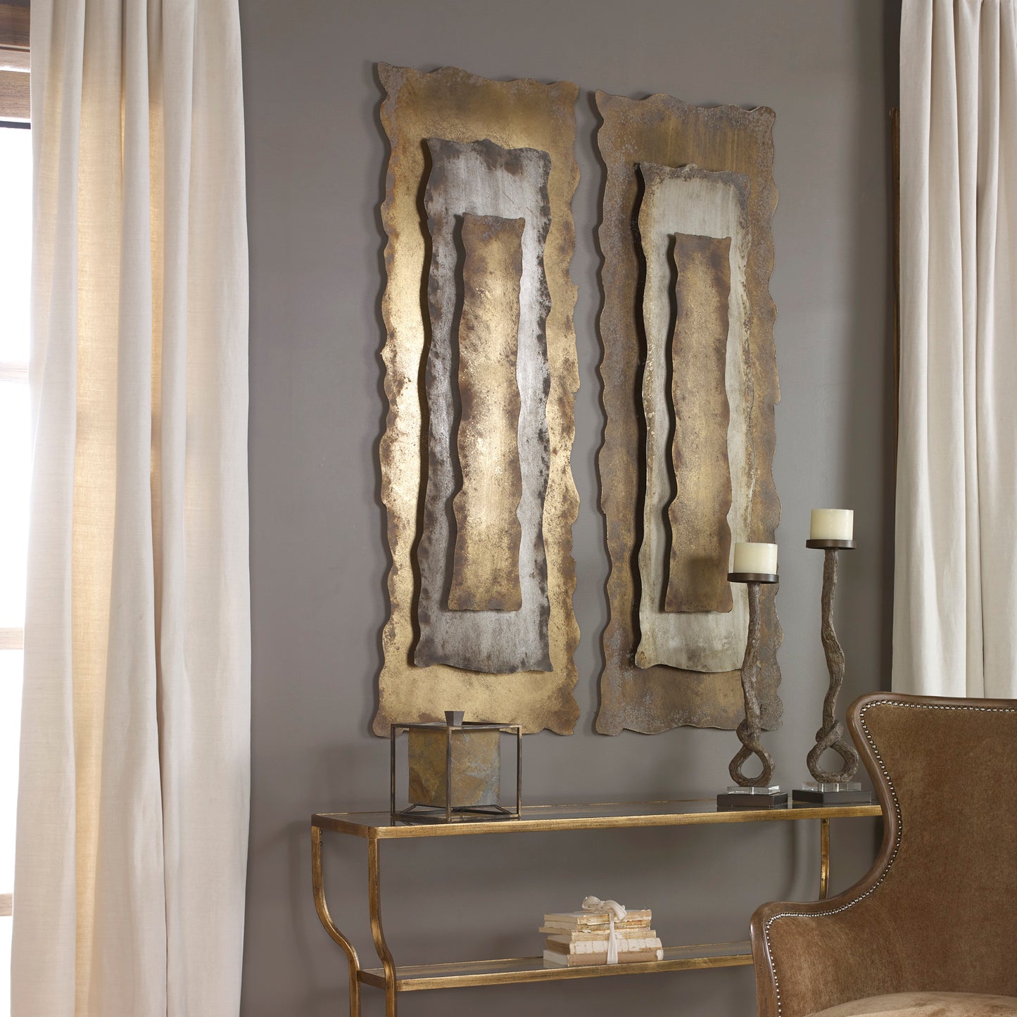 Uttermost 04127 Jaymes Oxidized Panel