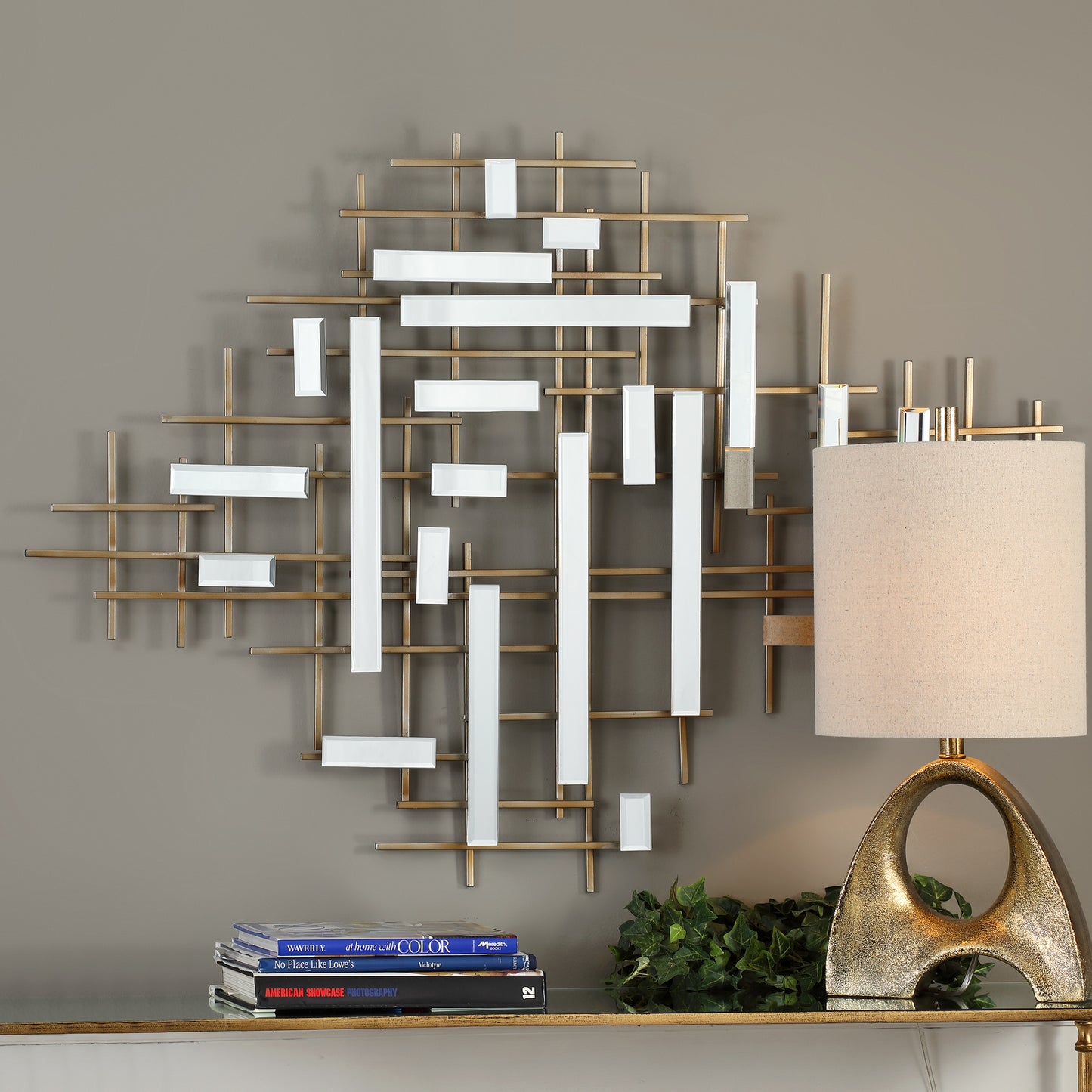 Uttermost 04128 Apollo Gold & Mirrored Wall Art
