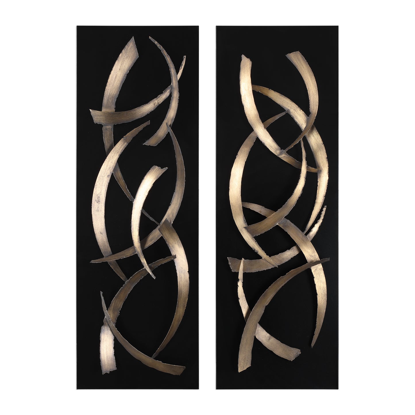 Uttermost 04139 Brushstrokes Metal Wall Art, S/2