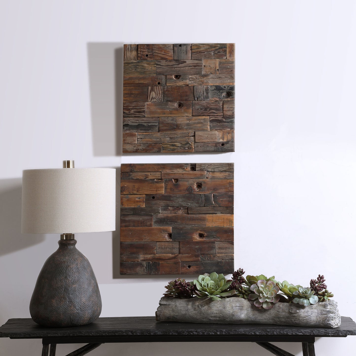 Uttermost 04239 Astern Wood Wall Decor, S/2