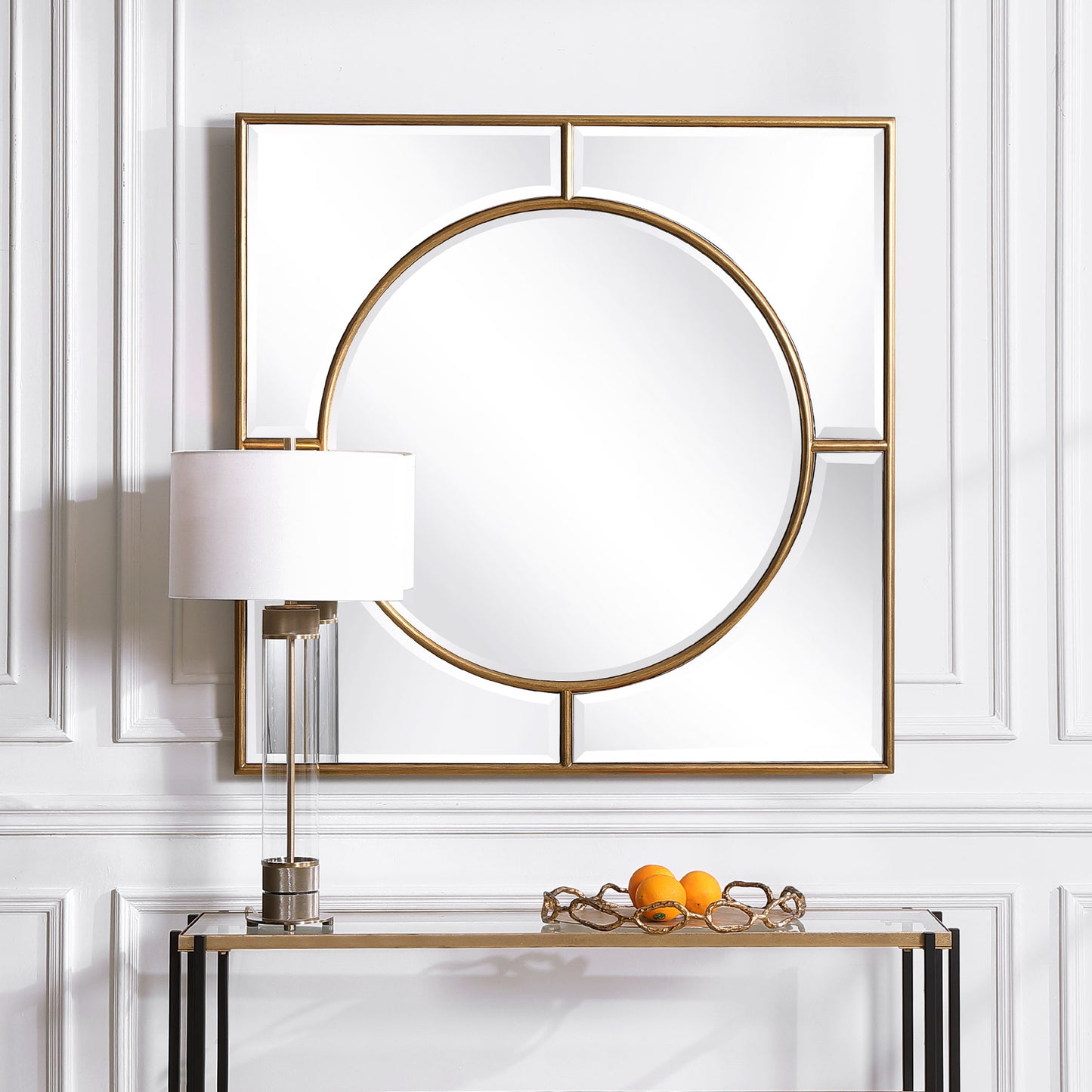 Uttermost 09673 Stanford Gold Square Mirror