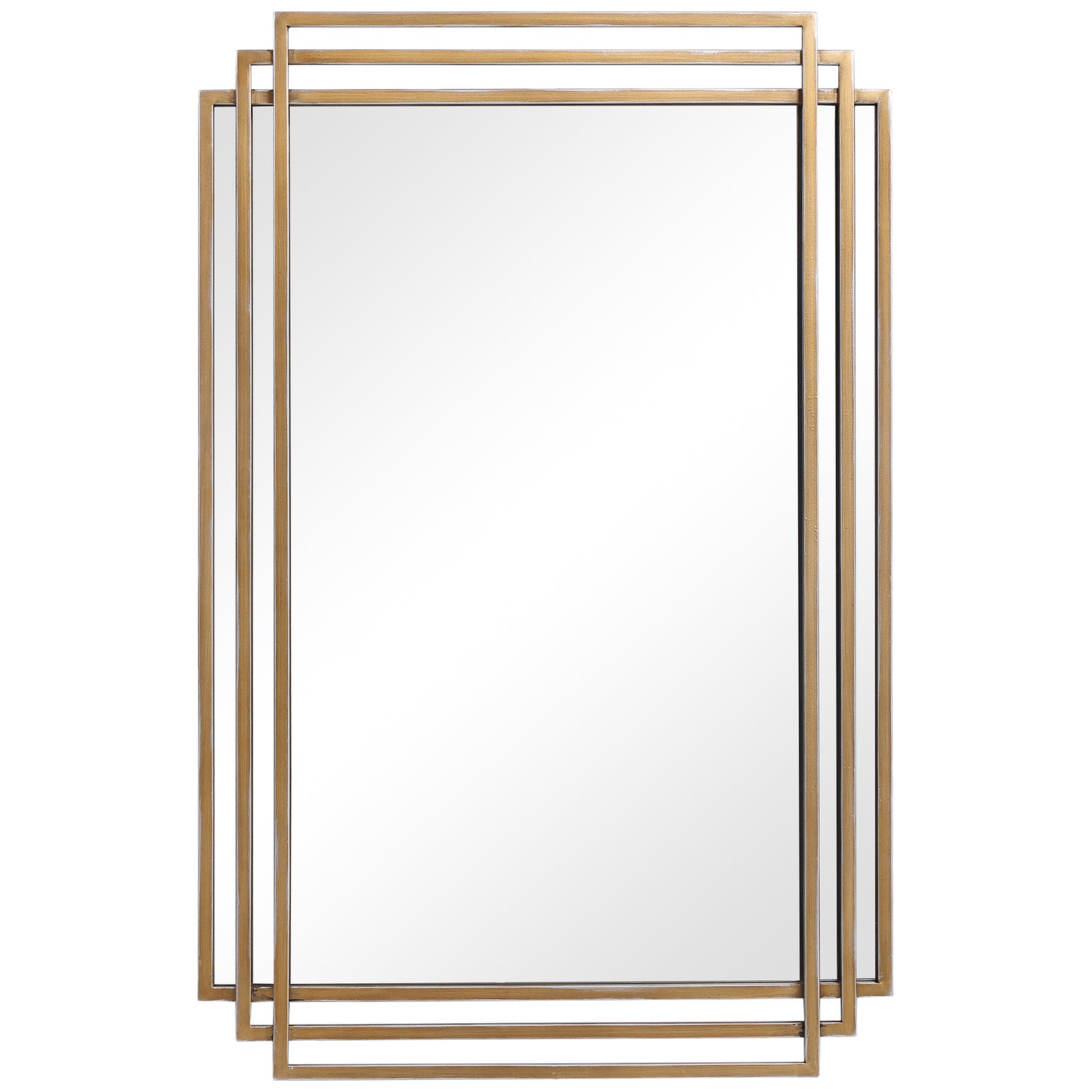 Uttermost 09688 Amherst Brushed Gold Mirror