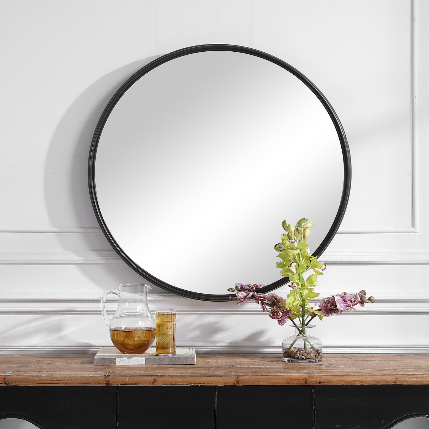 Uttermost 09692 Belham Round Iron Mirror
