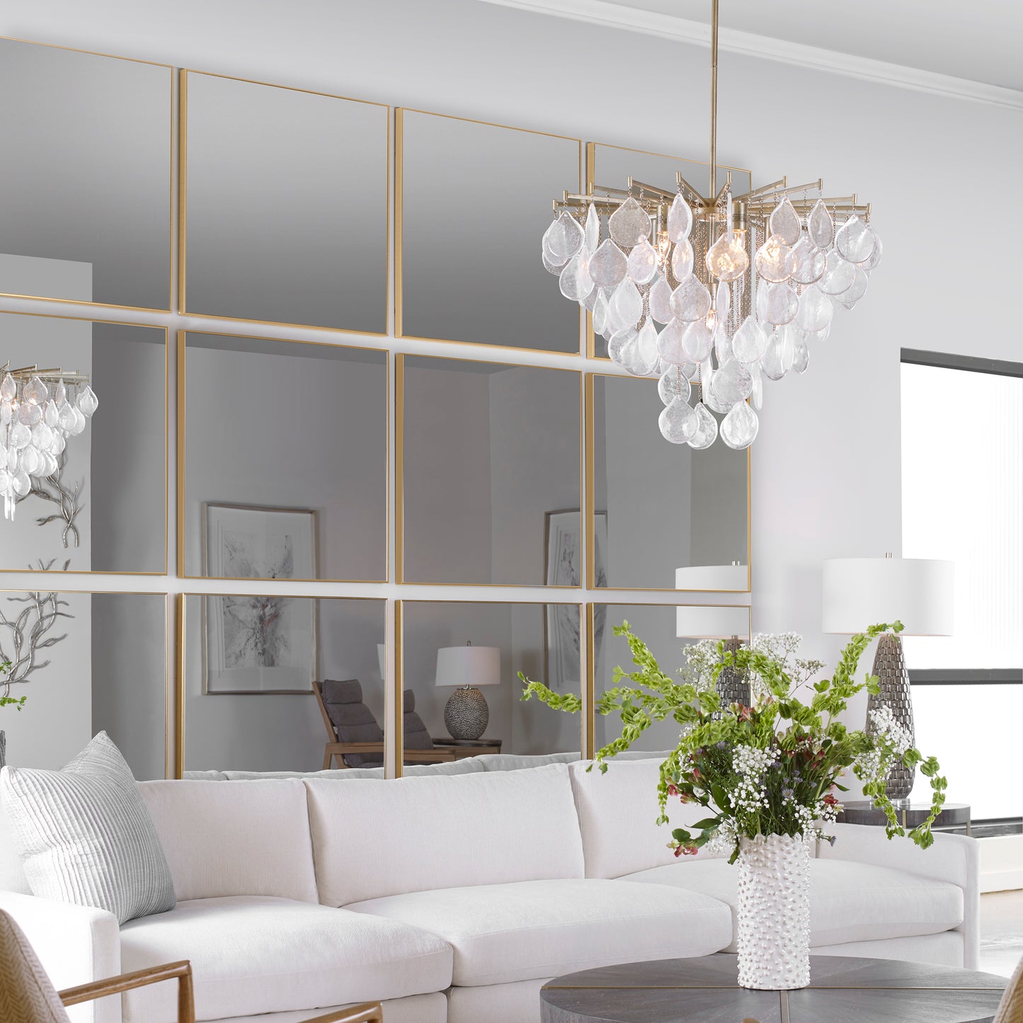 Uttermost 09715 Alexo Gold Square Mirror