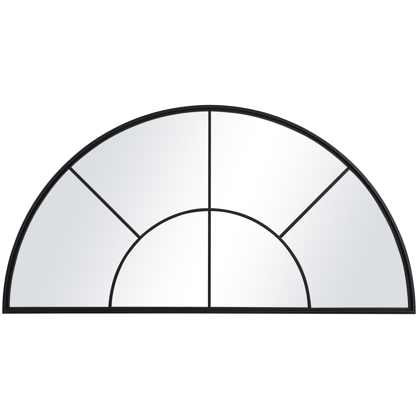 Uttermost 09733 Rousseau Iron Window Arch Mirror