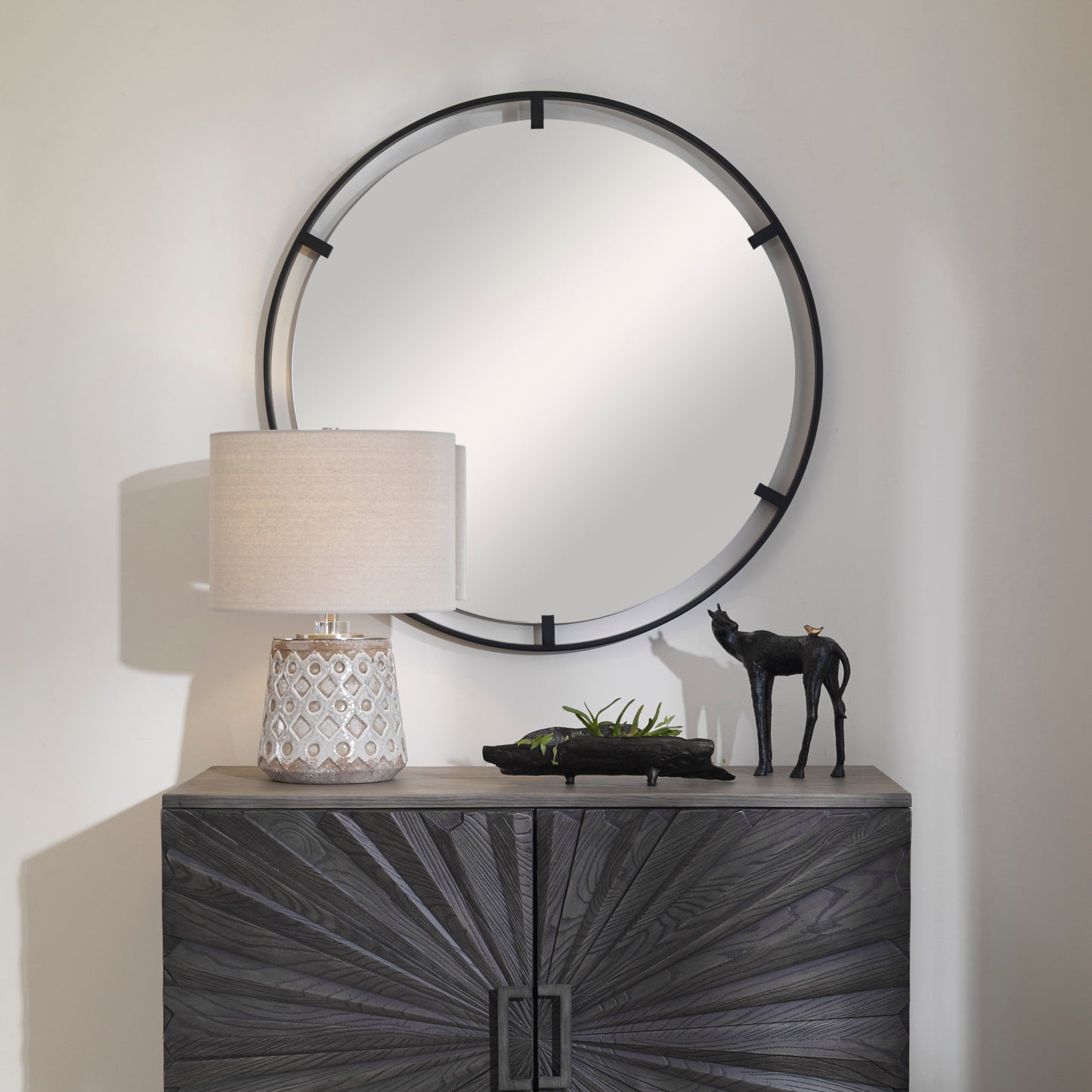 Uttermost 09734 Cashel Round Iron Mirror