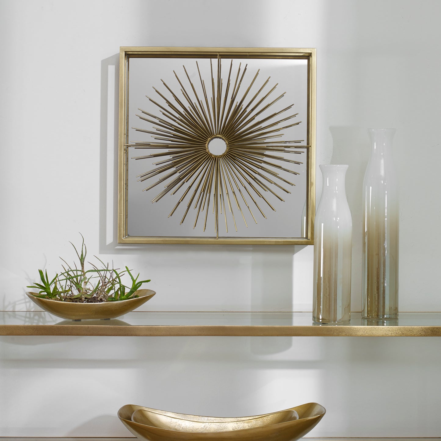 Uttermost 04304 Starlight Mirrored Brass Wall Decor