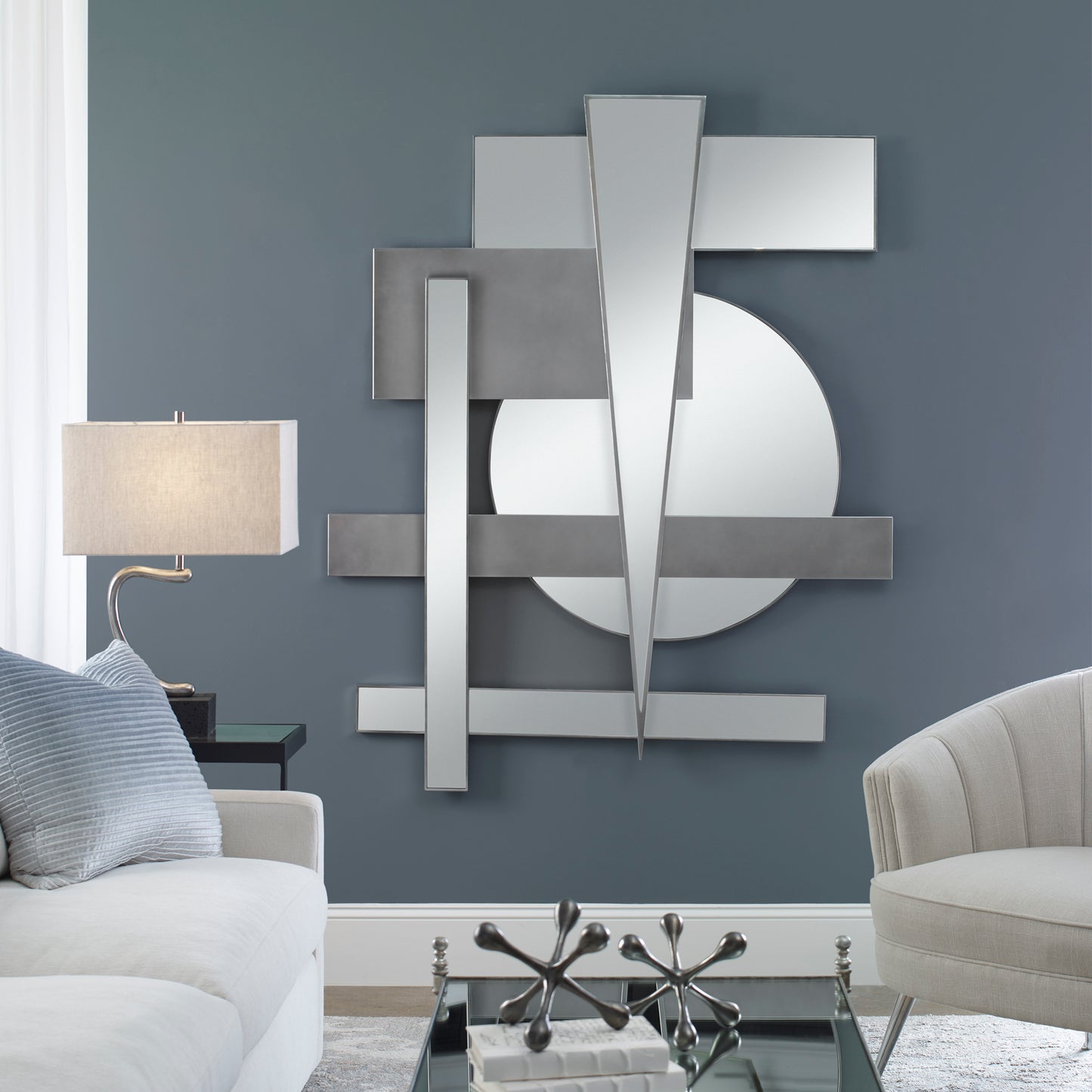 Uttermost 04306 Wedge Mirrored Modern Wall Decor