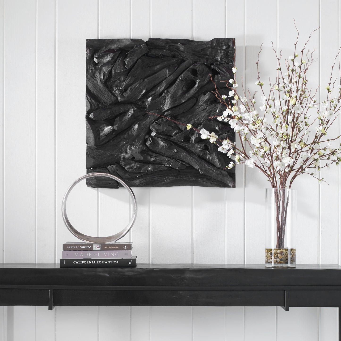 Uttermost 04319 Rio Black Wood Wall Decor