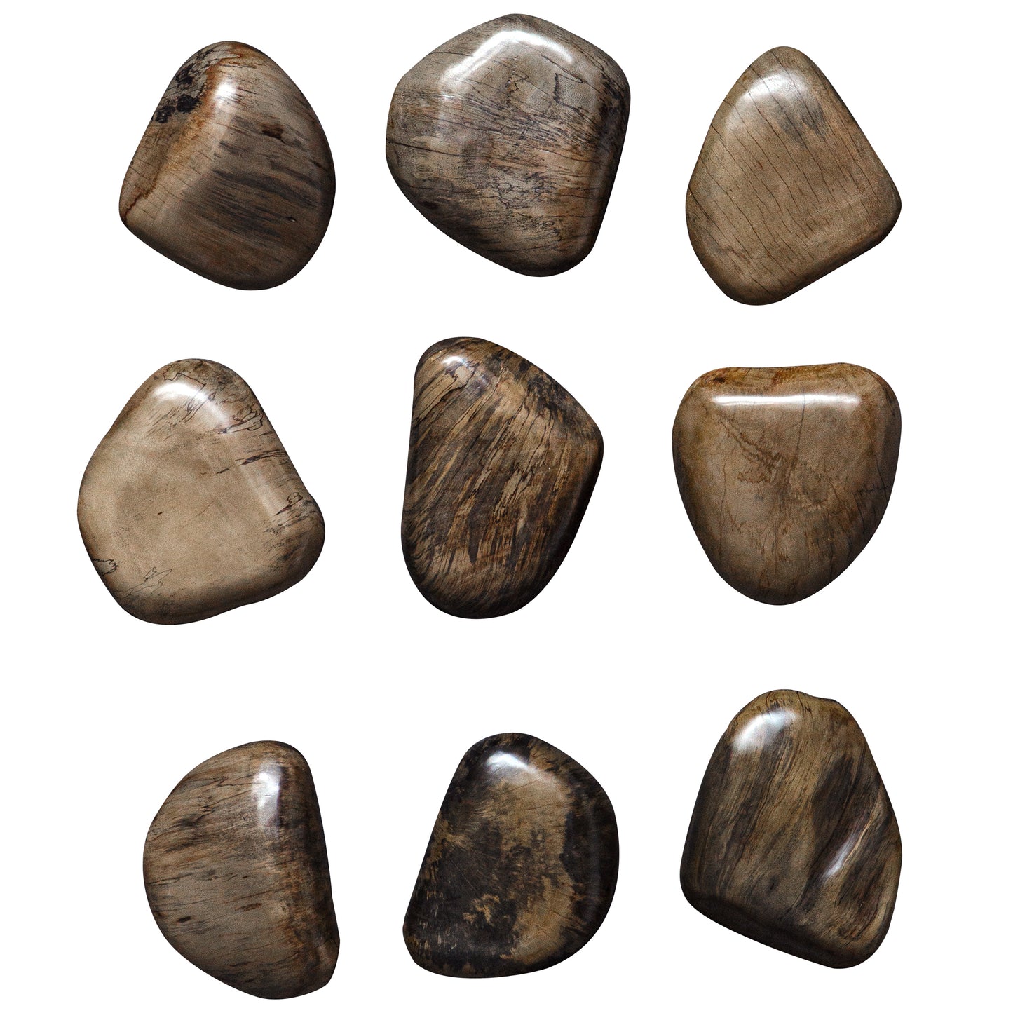 Uttermost 04323 Pebbles Walnut Wood Wall Décor, S/9