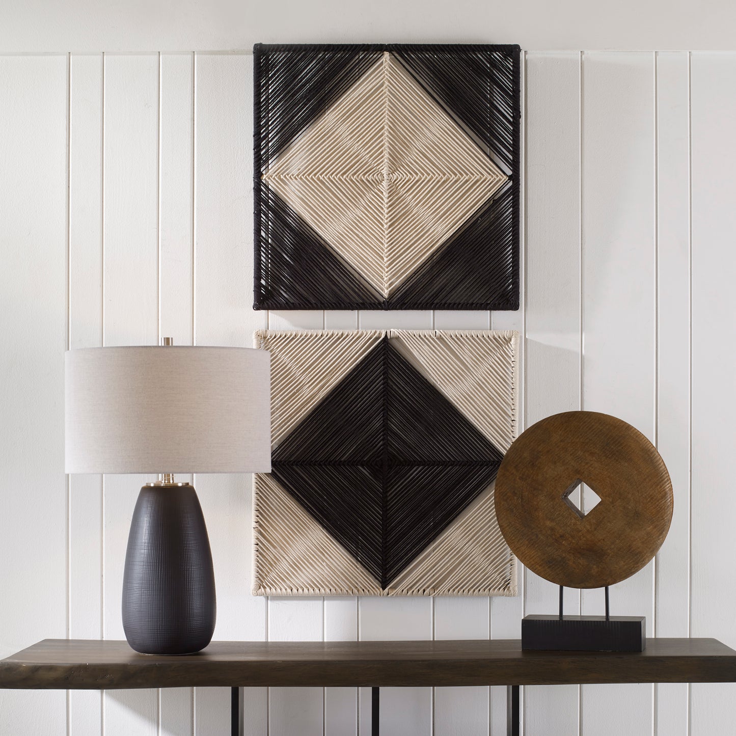 Uttermost 04330 Seeing Double Rope Wall Squares, S/2