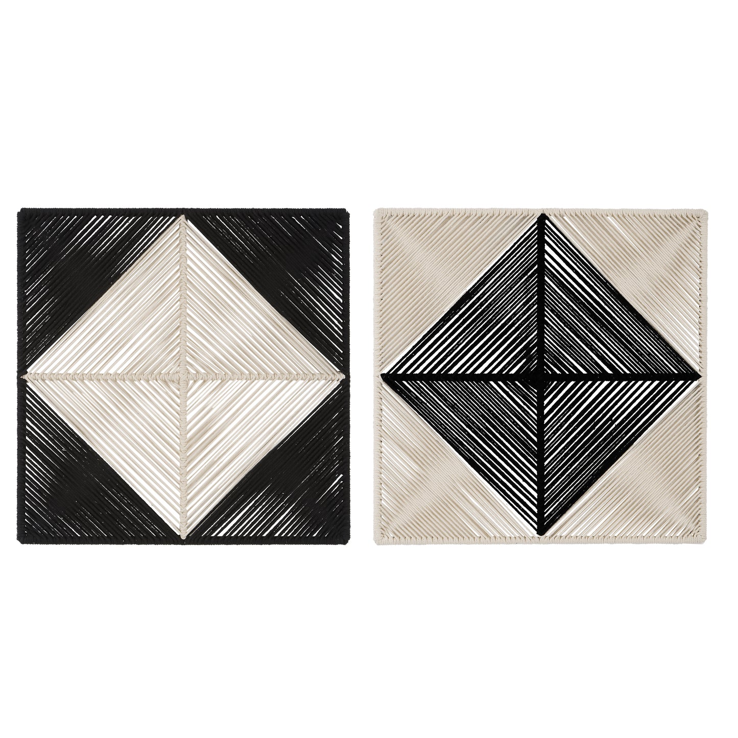 Uttermost 04330 Seeing Double Rope Wall Squares, S/2