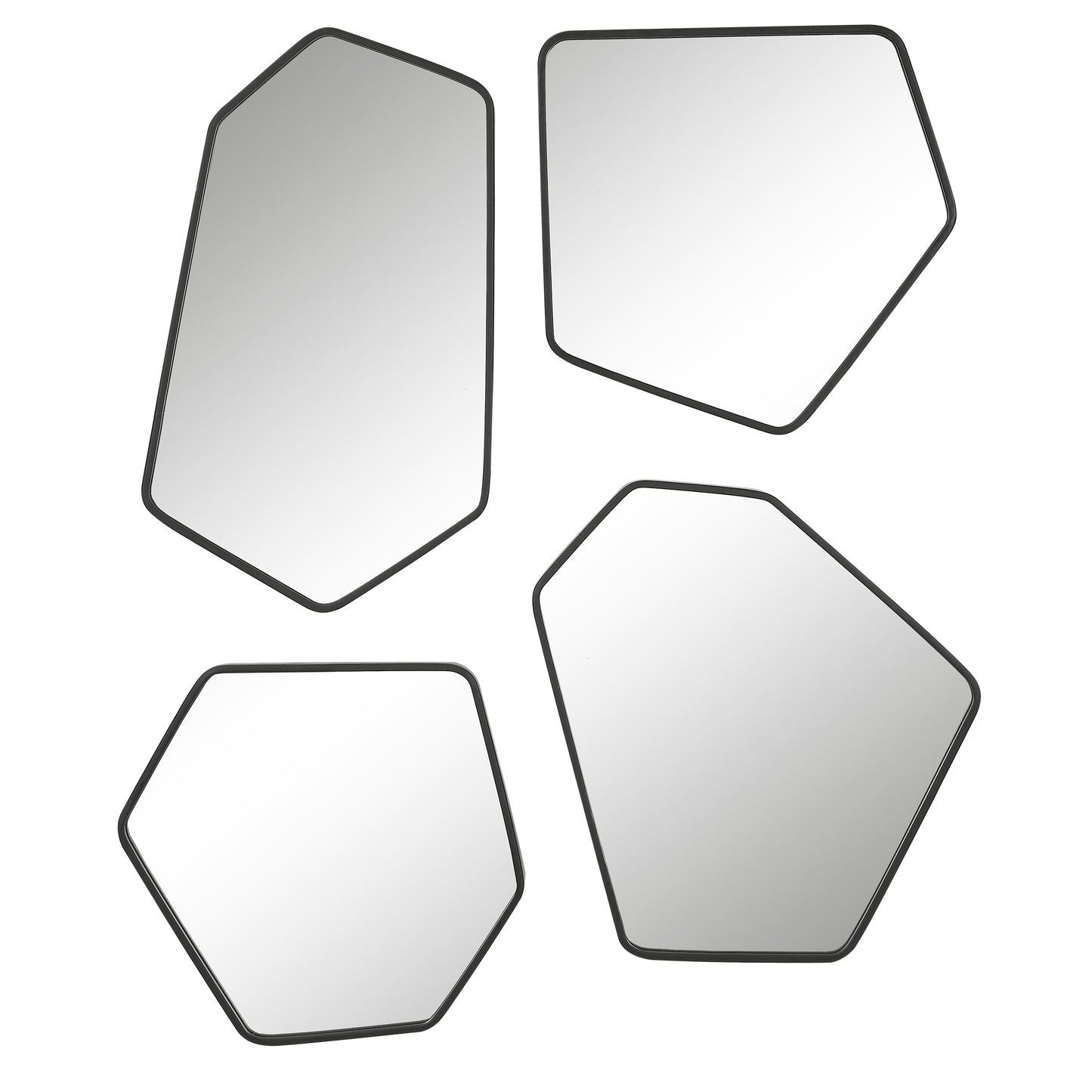 Uttermost 09813 Linneah Black Mirrors, Set/4