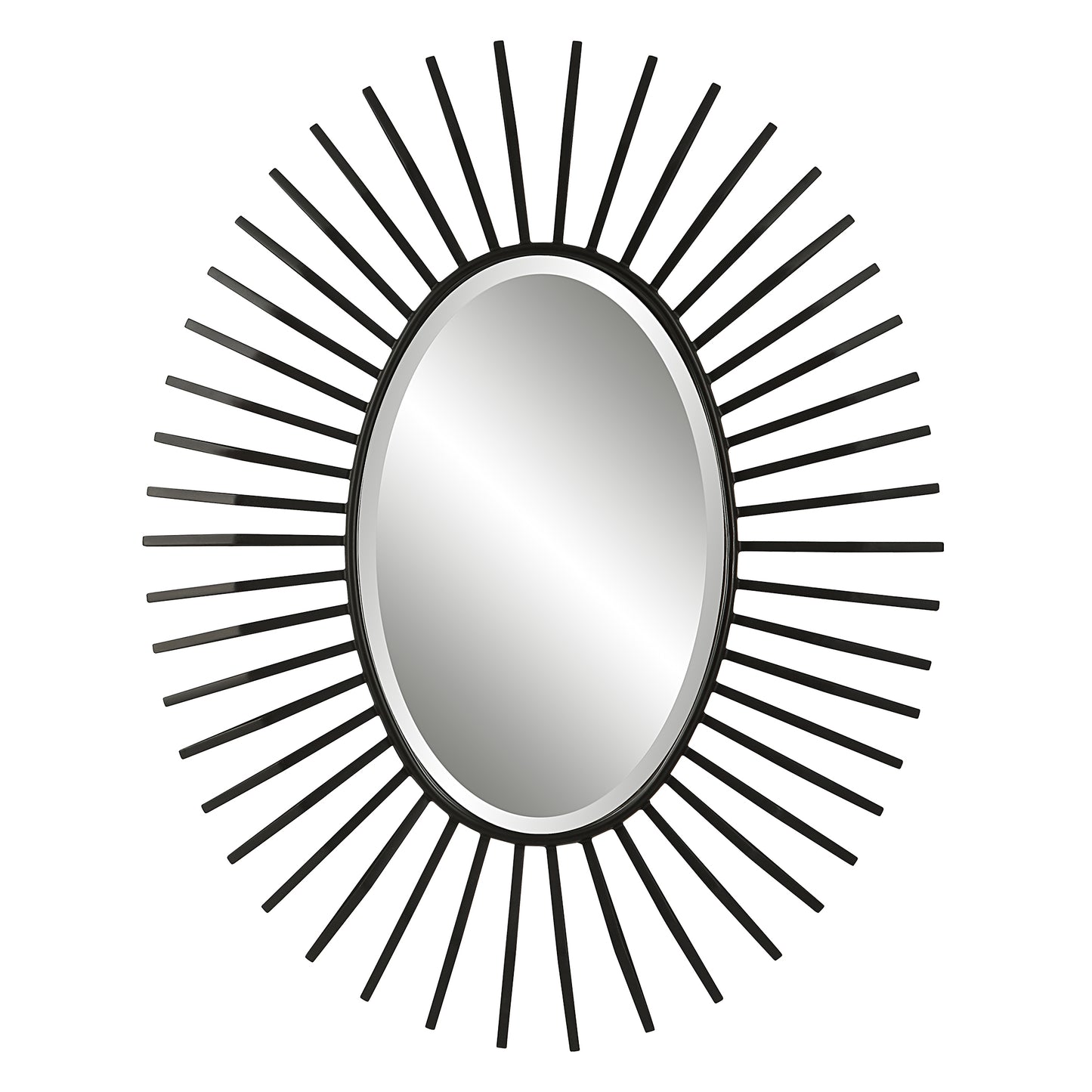 Uttermost 09800 Starstruck Black Oval Mirror