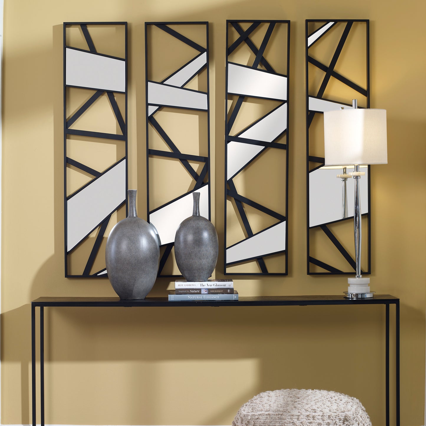 Uttermost 04332 Looking Glass Mirrored Wall Decor, Set/4