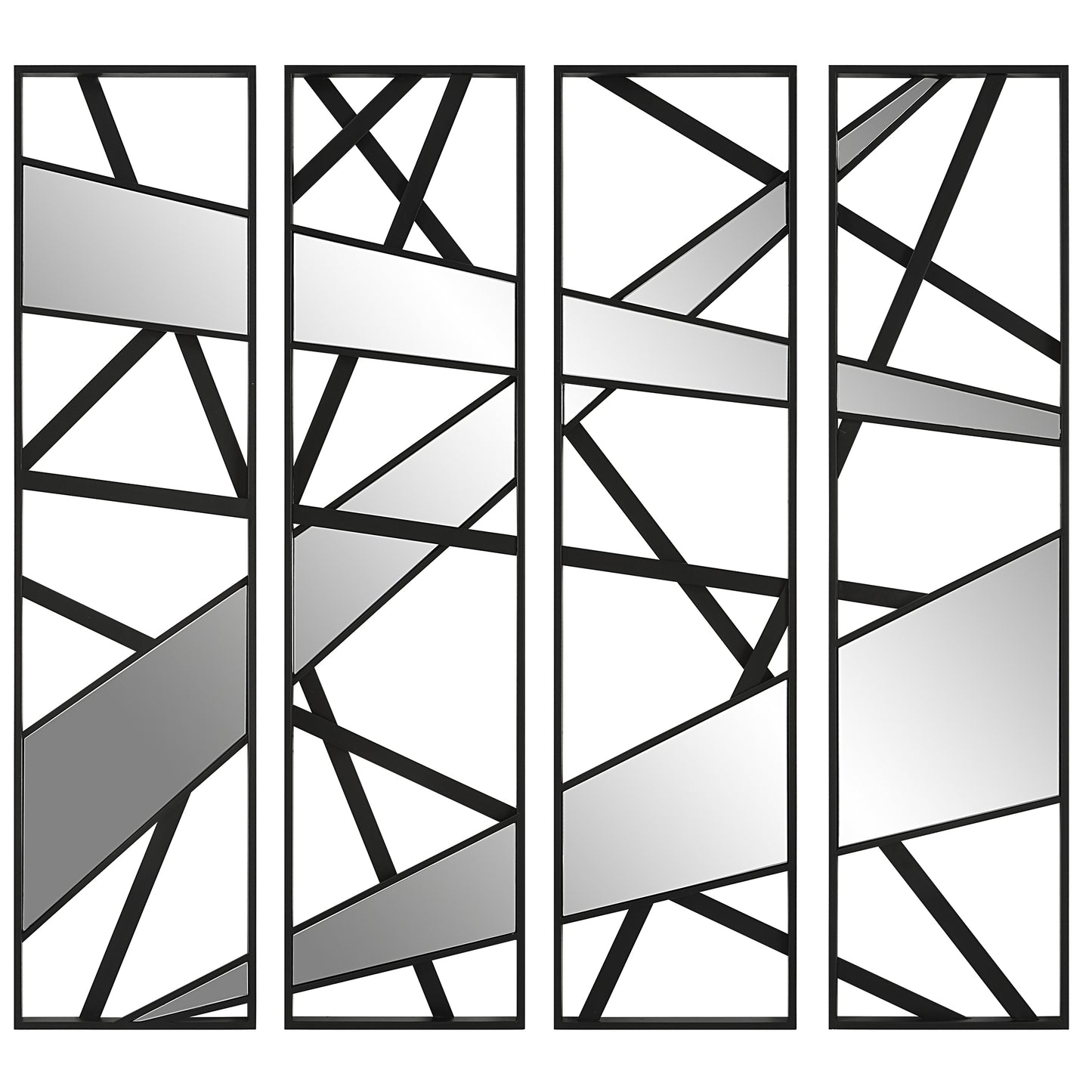 Uttermost 04332 Looking Glass Mirrored Wall Decor, Set/4