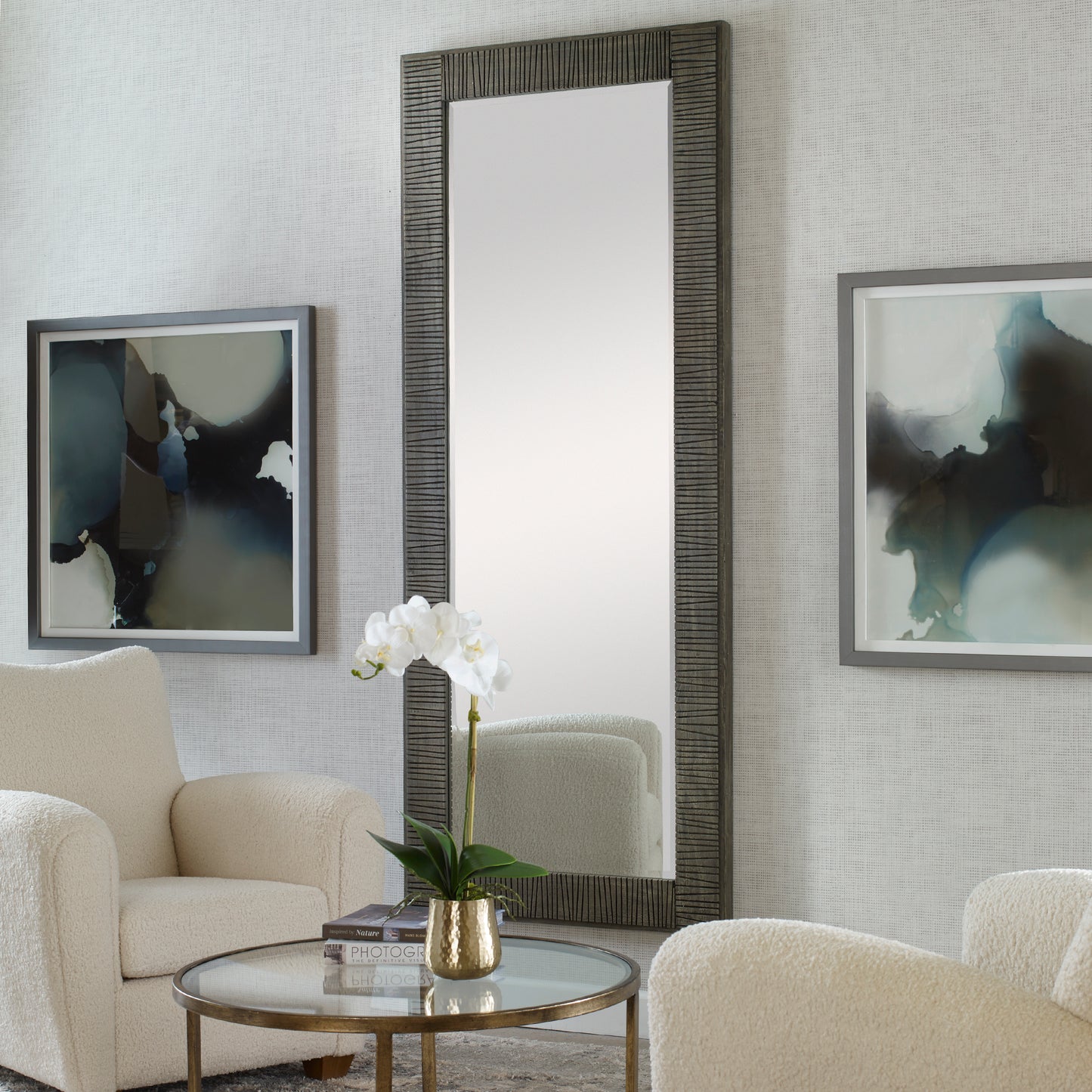 Uttermost 09851 Figaro Oversized Wooden Mirror