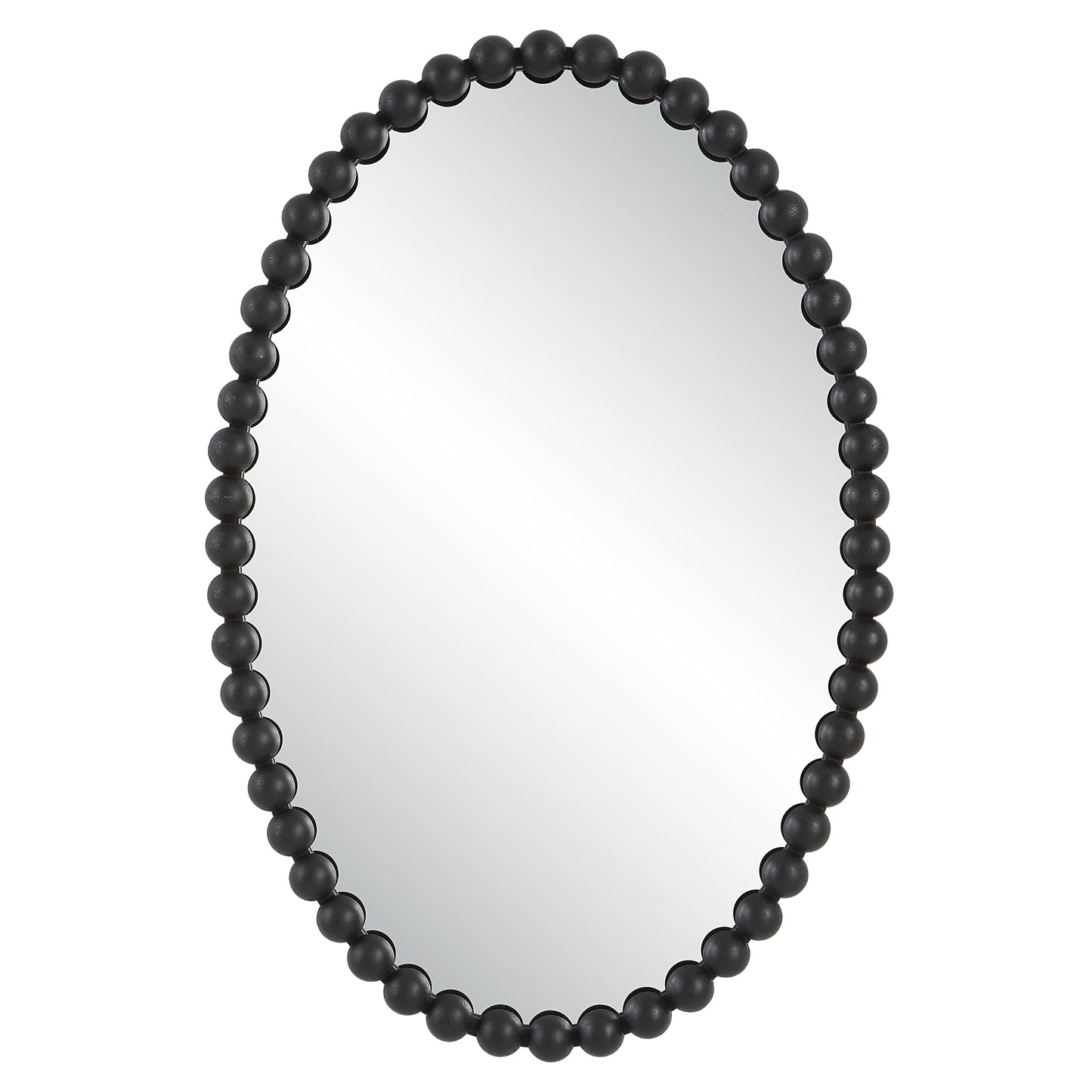 Uttermost 09876 Serna Black Oval Mirror