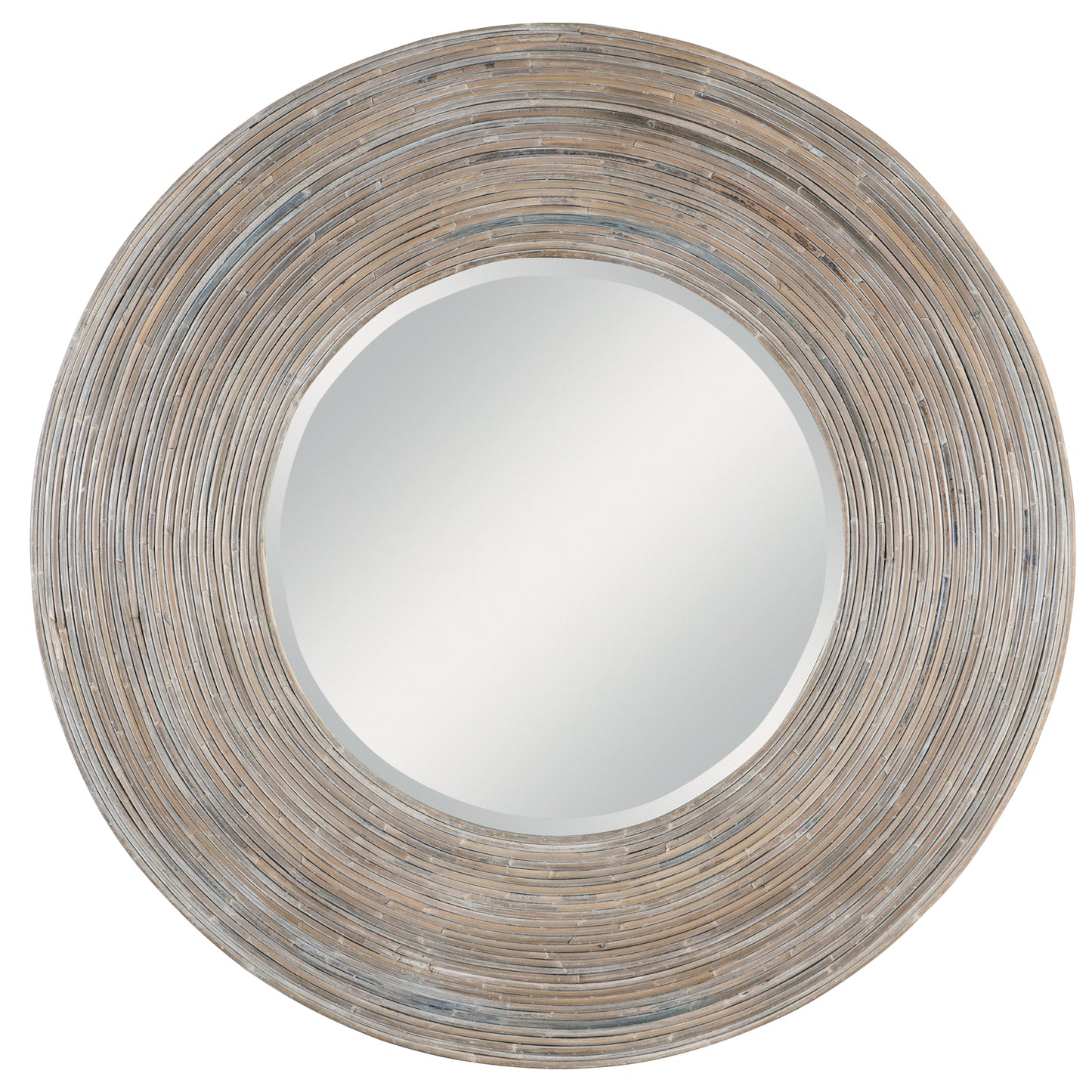 Uttermost 08173 Vortex White Washed Round Mirror