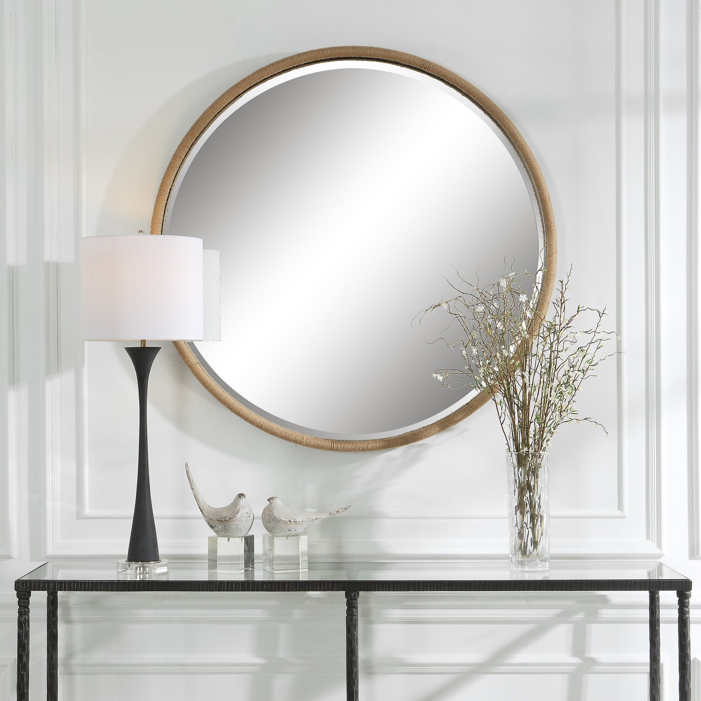 Uttermost 09887 Ranchero Natural Rope Round Mirror