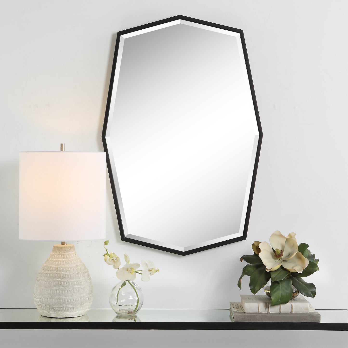 Uttermost 09889 Facet Octagonal Iron Mirror