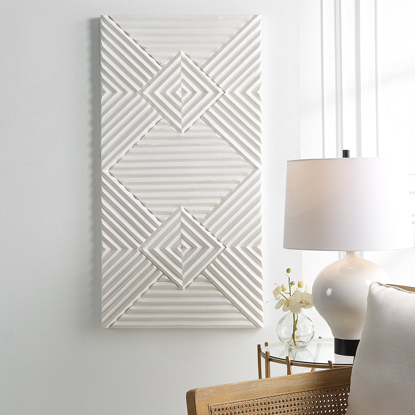 Uttermost 04346 Nexus Wood Geometric Wall Decor