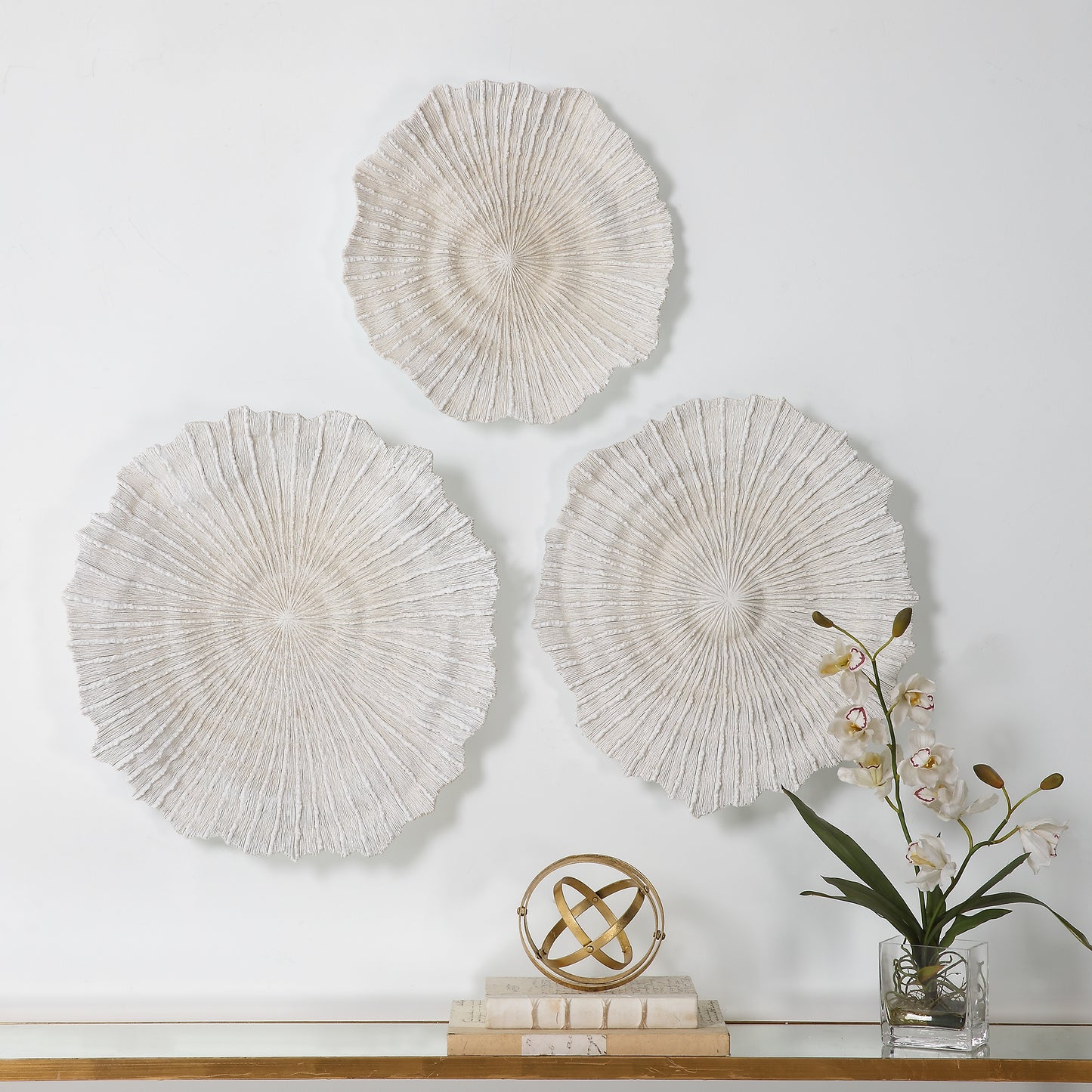 Uttermost 04351 Ocean Gems Coral Wall Decor, Set/3