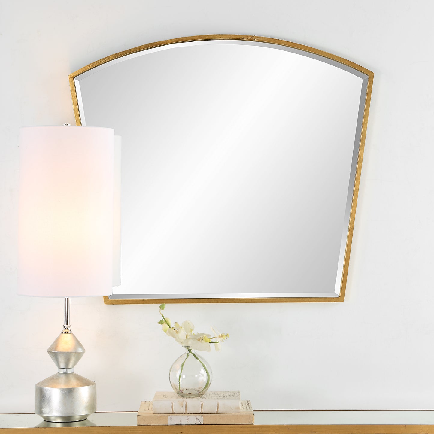 Uttermost 09910 Boundary Gold Arch Mirror