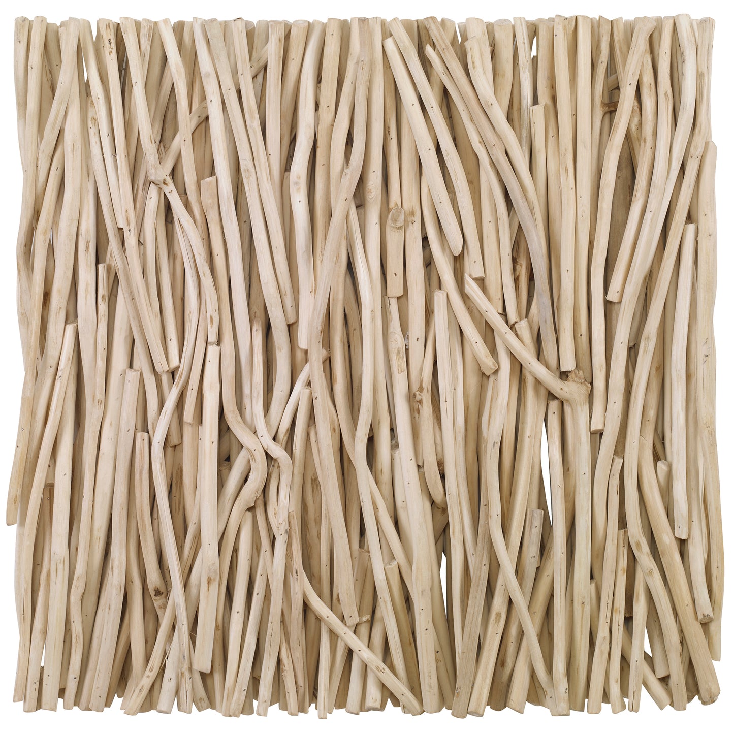 Uttermost 04352 Gathered Teak Square Bleached Wood Wall Decor