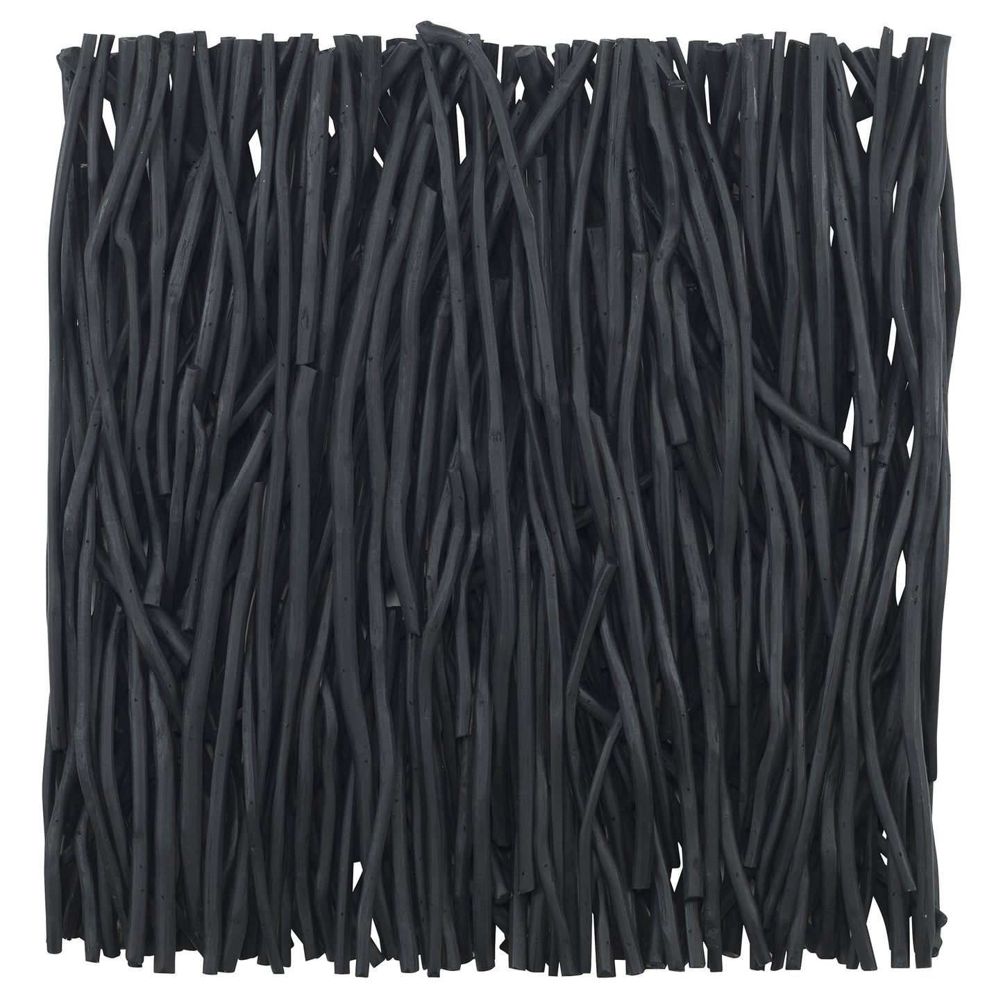 Uttermost 04353 Gathered Teak Square Black Wood Wall Decor