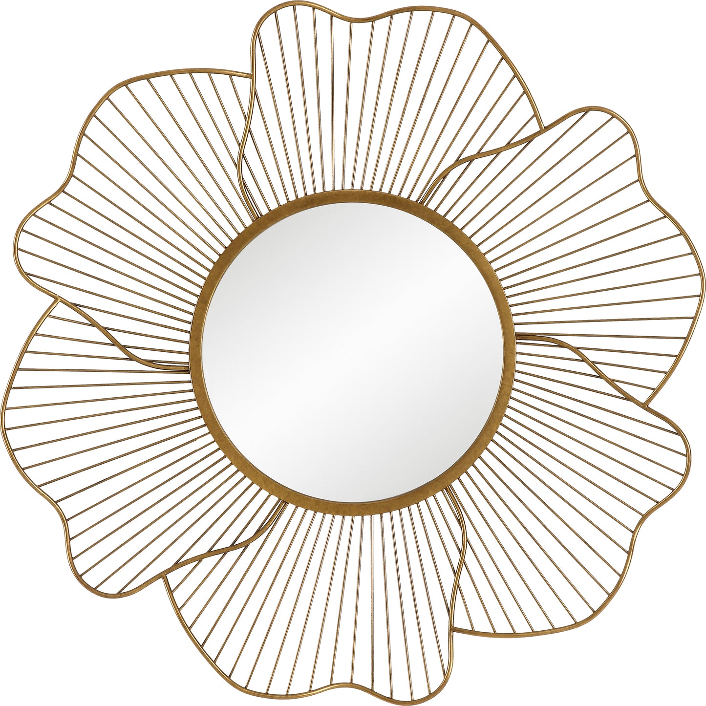 Uttermost 09912 Blossom Gold Floral Mirror