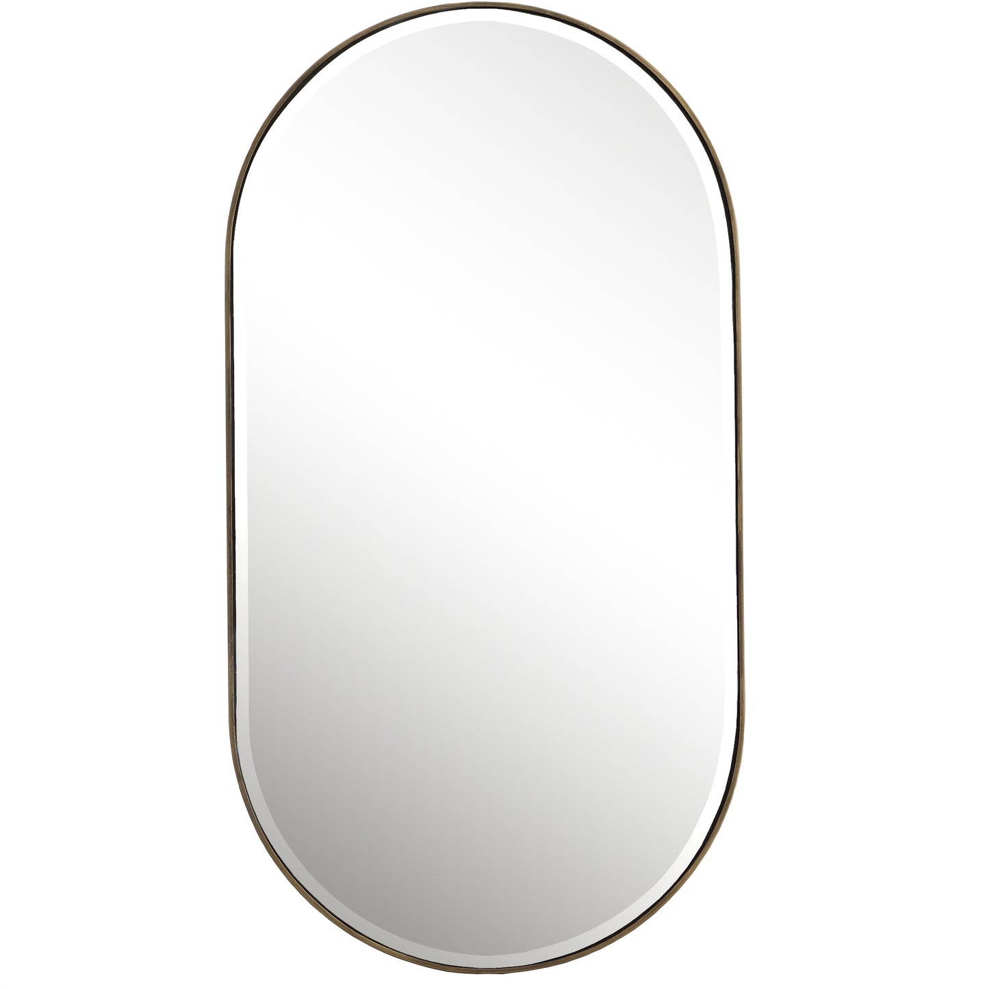 Uttermost 09914 Lago Oval Gold Mirror