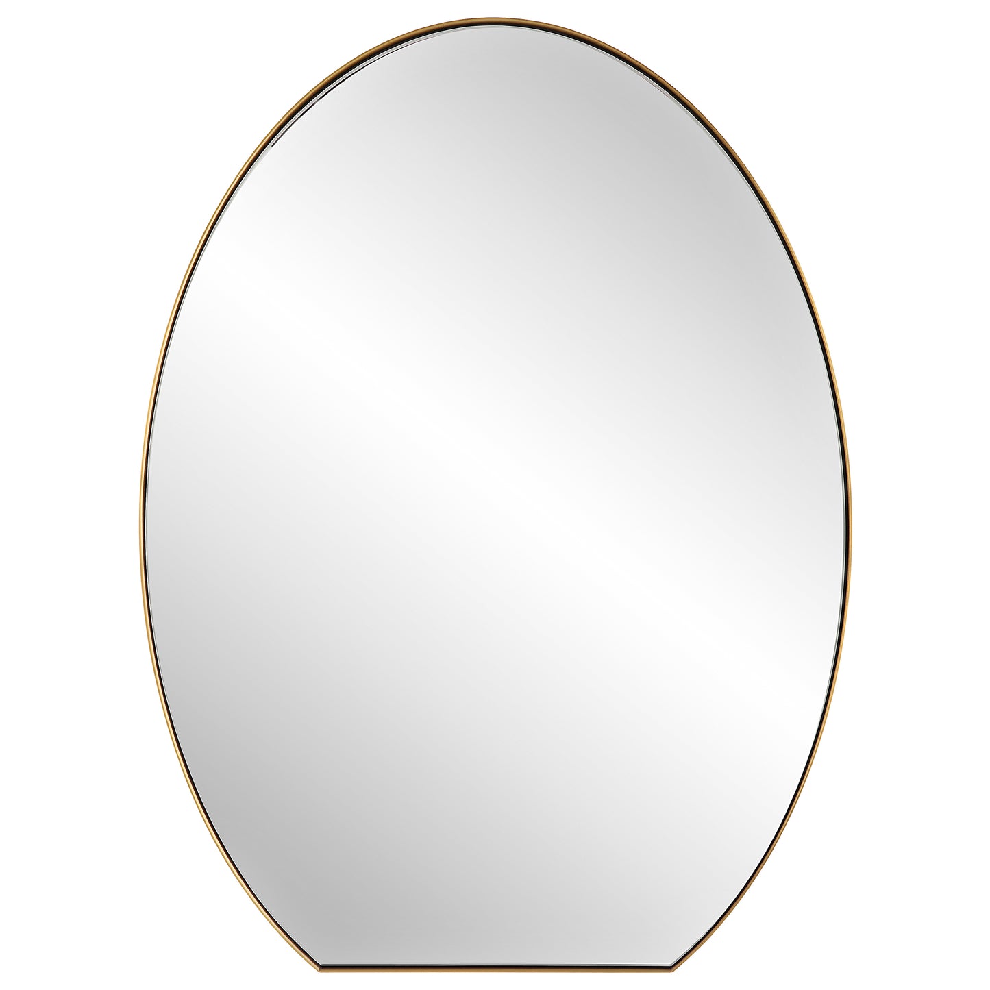 Uttermost 09924 Cabell Brass Oval Mirror