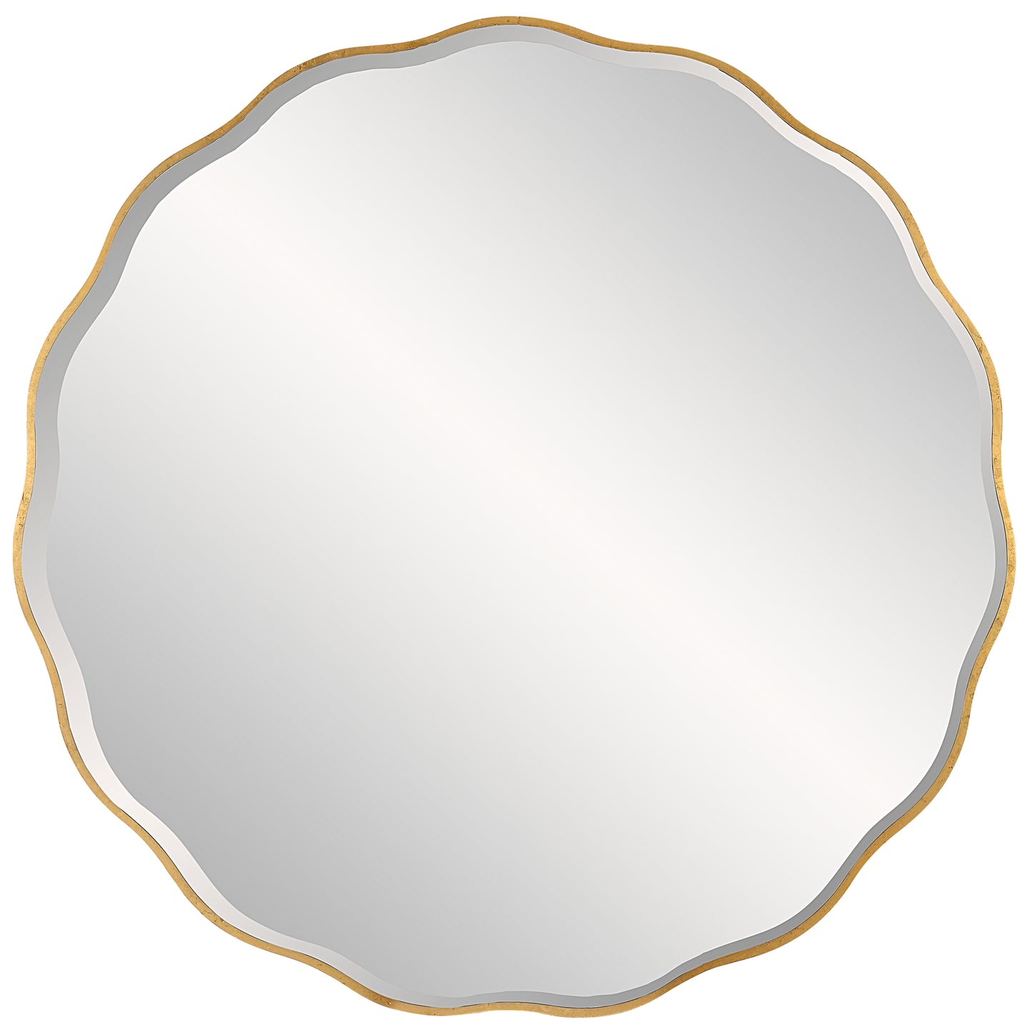 Uttermost 09943 Aneta Large Gold Round Mirror