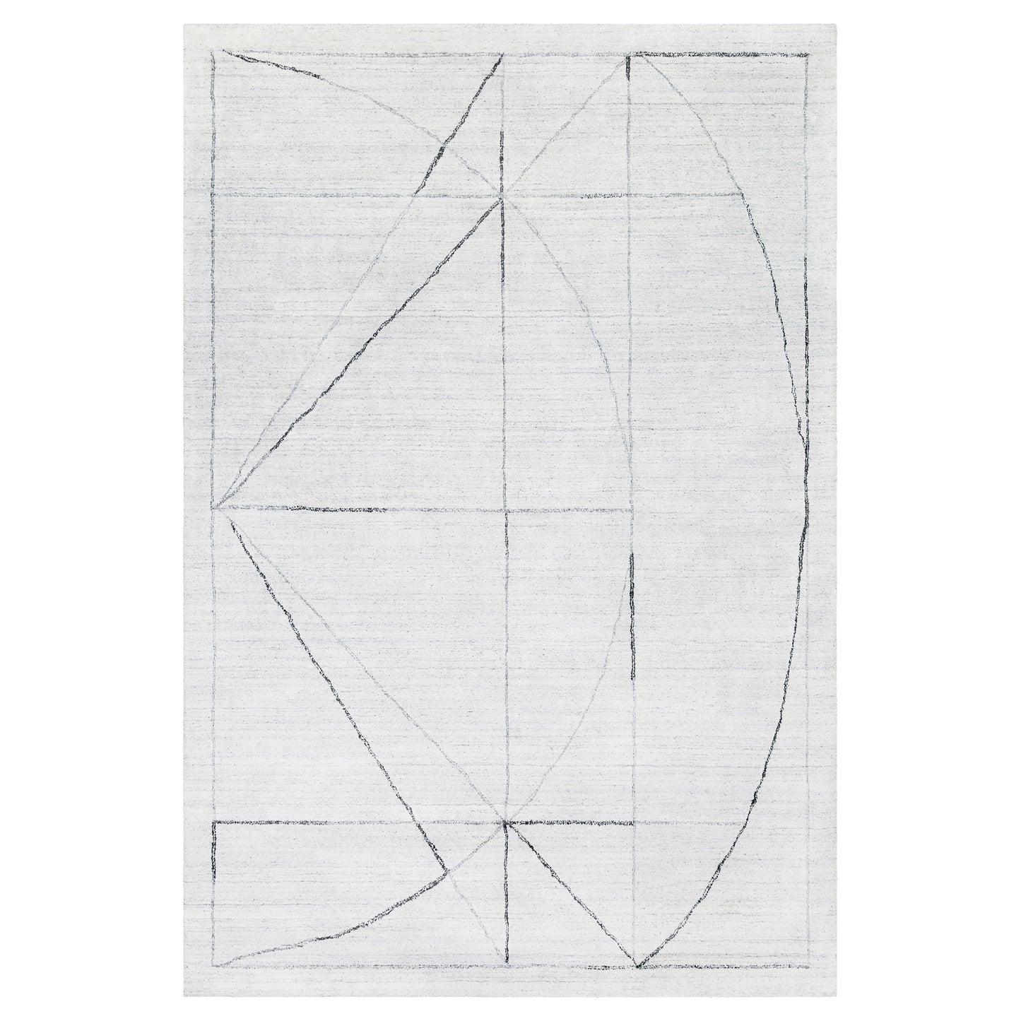 Uttermost 70033-8 Costilla Modern White 8 X 10 Rug