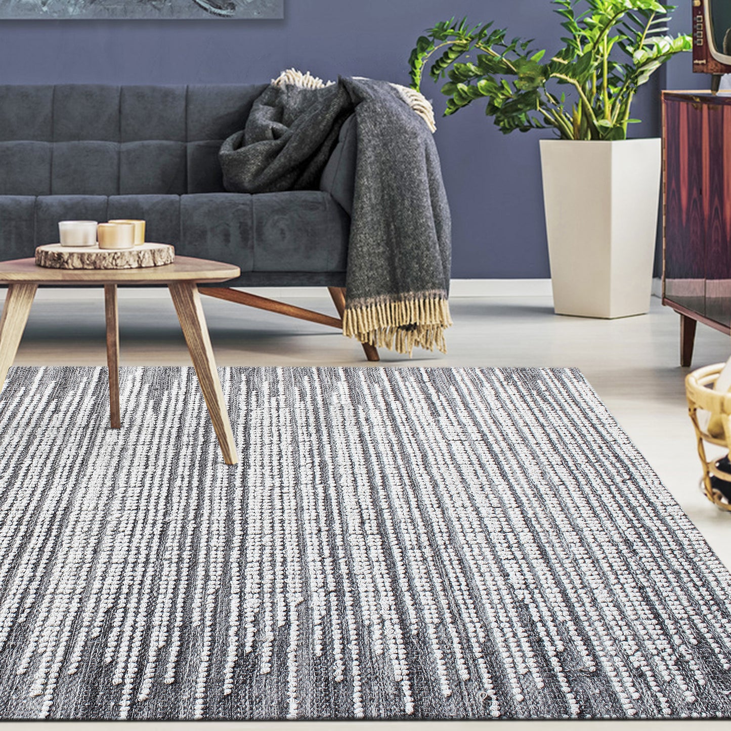 Uttermost 71159-6 Salida Gray Wool 6 X 9 Rug