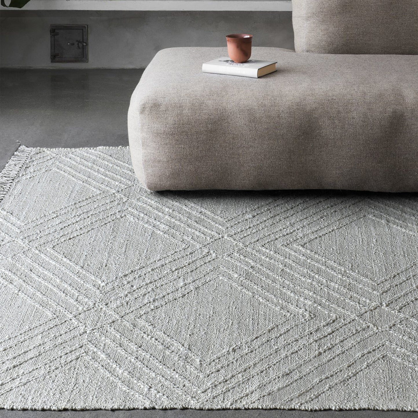 Uttermost 71160-6 Aledo Geometric 6 X 9 Rug