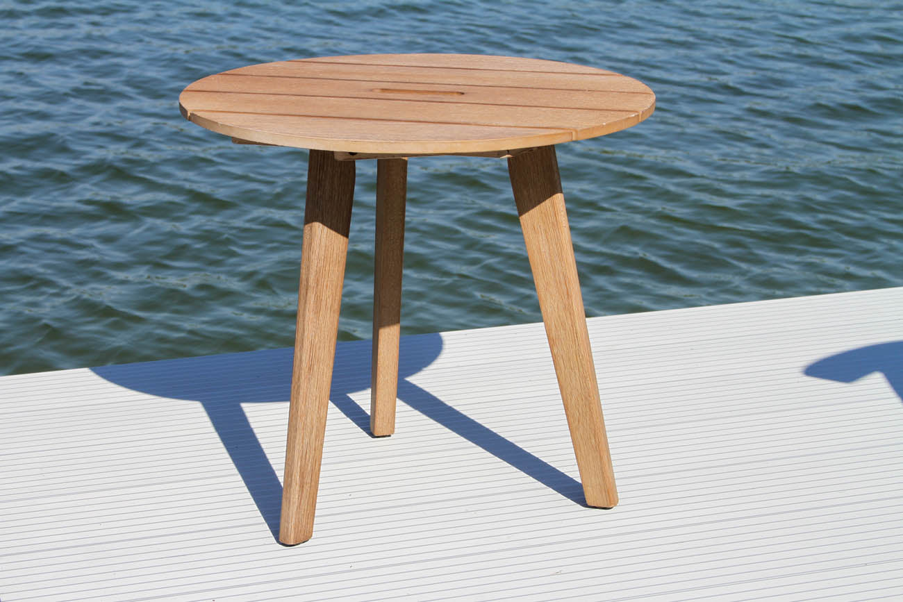 Outdoor Interiors 47200 Eucalyptus Antique Wash Accent Table
