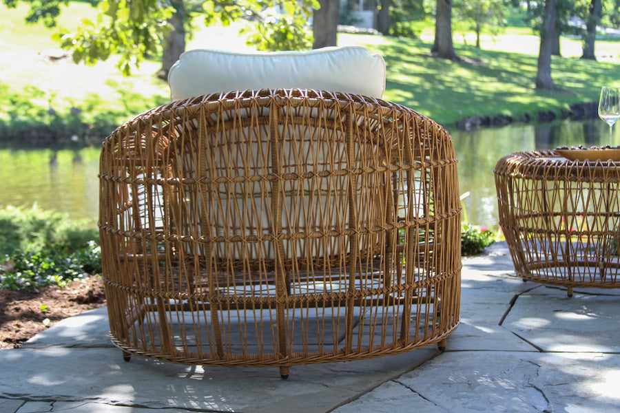 Outdoor Interiors TNA8338 “On the Vine” Wicker Armchair