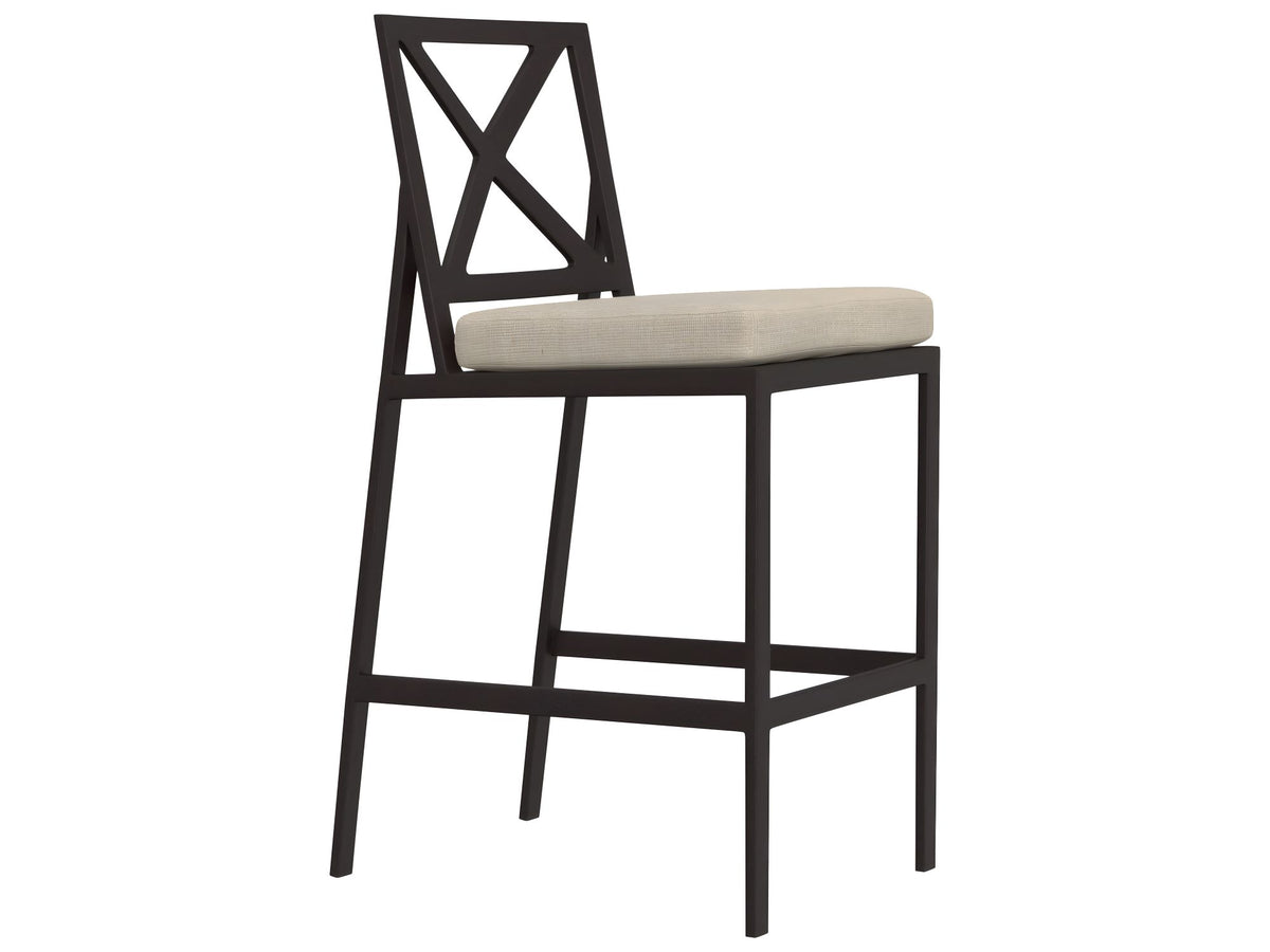 OW Lee Marin Aluminum Armless Outdoor Bar Stool