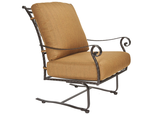 OW Lee San Cristobal Wrought Iron Spring Base Lounge Chair