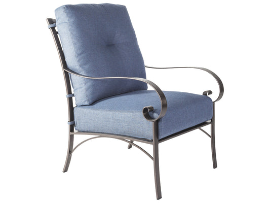OW Lee Pasadera Wrought Iron Cushion Lounge Chair
