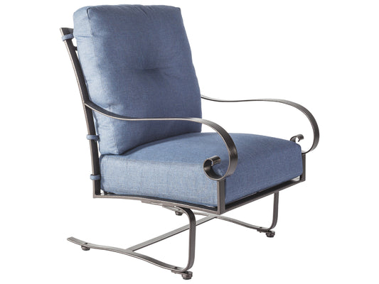 OW Lee Pasadera Wrought Iron Spring Base Lounge Chair