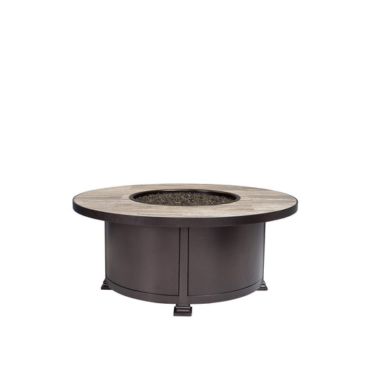 OW Lee Santorini 54" Round Occasional Height Fire Pit Table