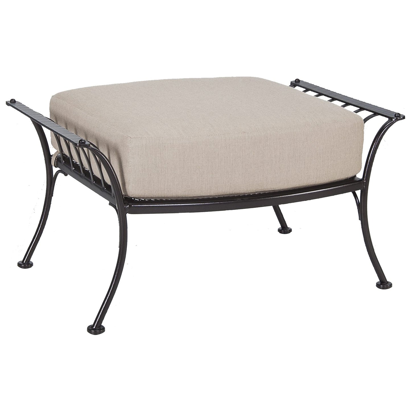 OW Lee Monterra Wrought Iron Ottoman